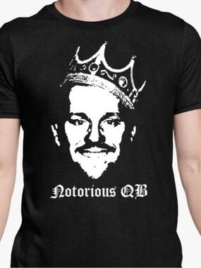 Buffalo Bills Josh Allen Notorious QB Graphic Tee - Black